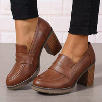Fashion Thick High Heel Women's Shoes