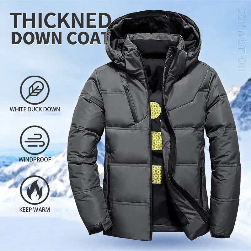 Windproof Detachable Hooded Overcoat