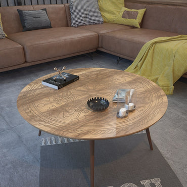 Nordic Wood Modern Living Room Coffee Table