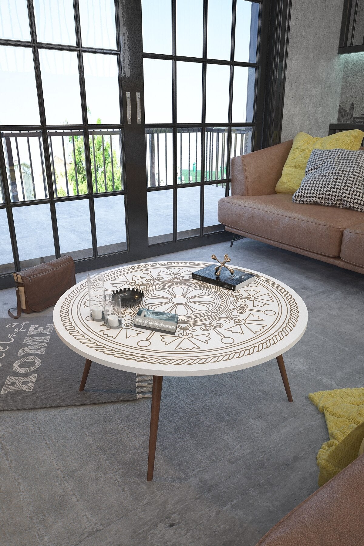 Nordic Wood Modern Living Room Coffee Table