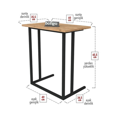 Metal Leg Coffee Laptop Table