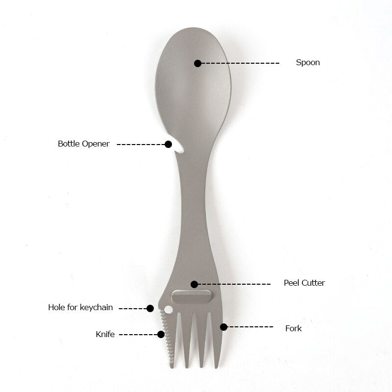 5 in 1 Multi-functional Stainless Steel Tableware