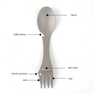 5 in 1 Multi-functional Stainless Steel Tableware