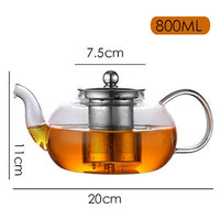 Heat Resistant Large Glass Teapot