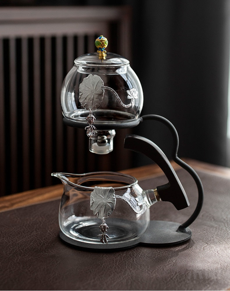 Heat-resistant glass tea set