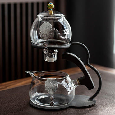 Heat-resistant glass tea set