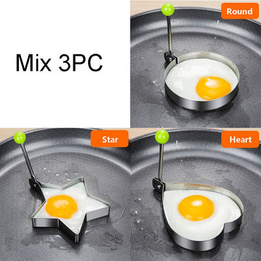 Stainless Steel 5 Style Egg Mold