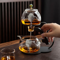 Heat-resistant glass tea set