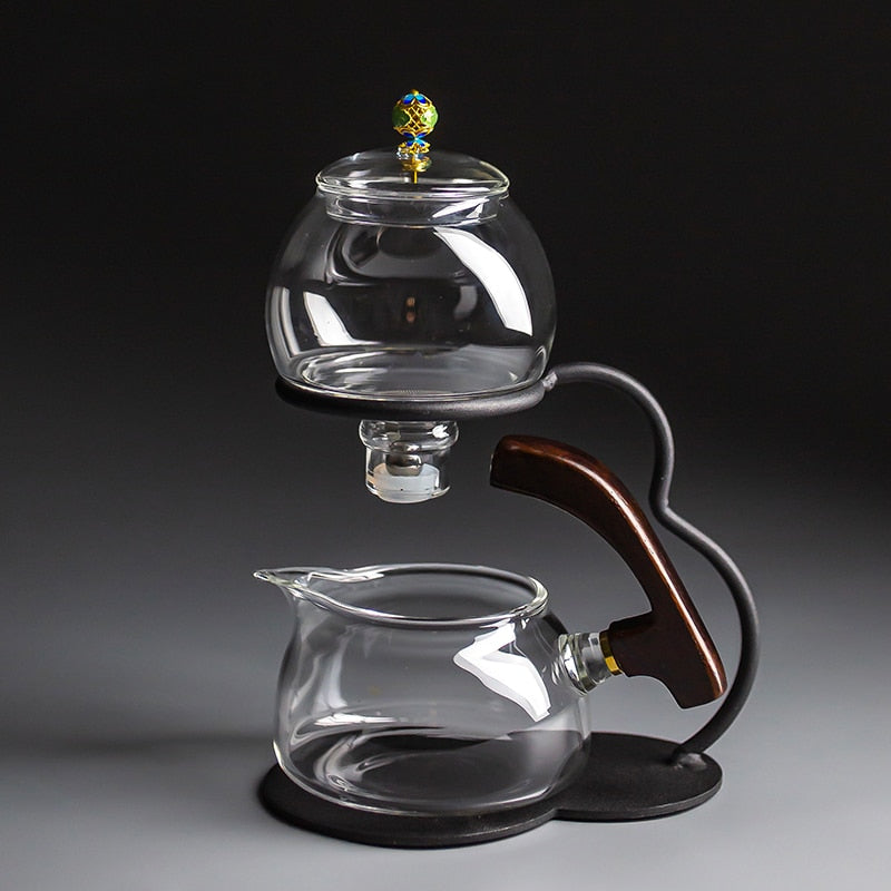 Heat-resistant glass tea set