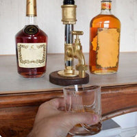 Whiskey Wood Dispenser Faucet Shape Father