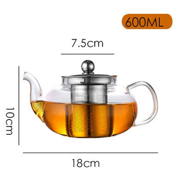 Heat Resistant Large Glass Teapot