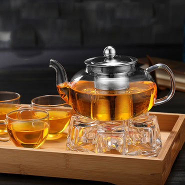 Heat Resistant Large Glass Teapot