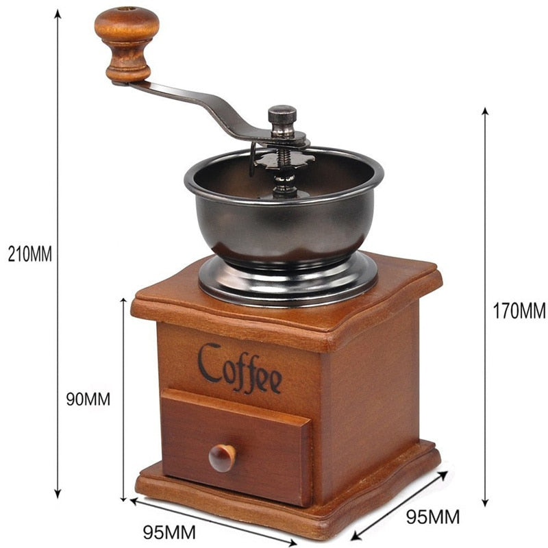 Retro Manual Stainless Steel Coffee Grinder