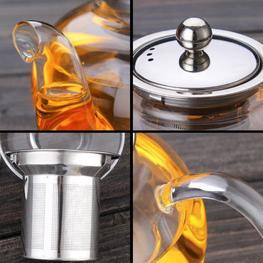 Heat Resistant Large Glass Teapot