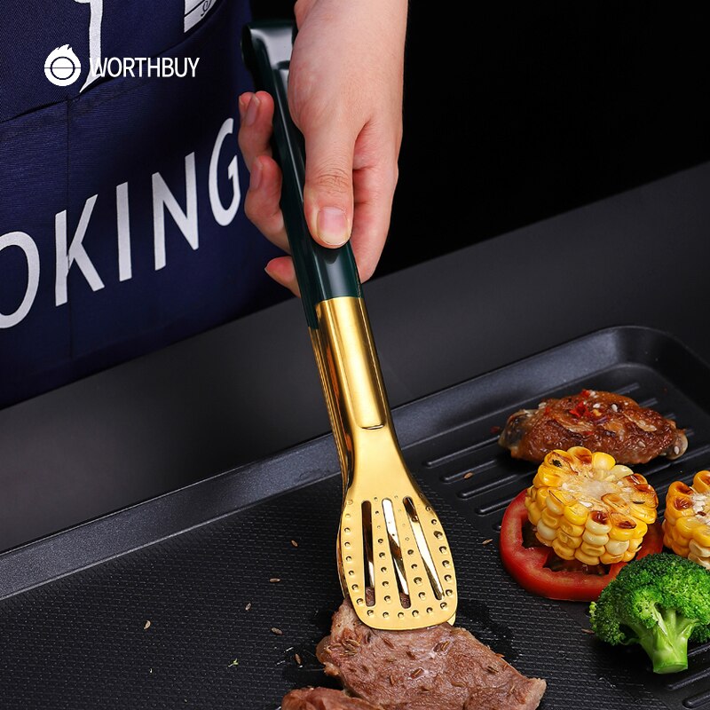 Stylish Stainless Steel Serving Tongs