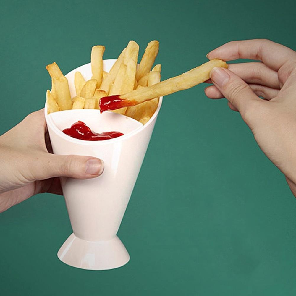 2 in 1  French Fries Cup Holder