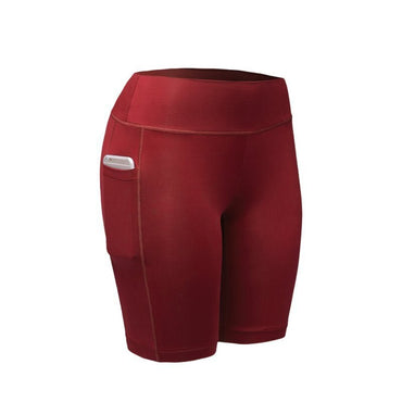 High Waist Sports Shorts With Pocket