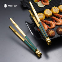 Gold Stainless Steel Serving Tongs