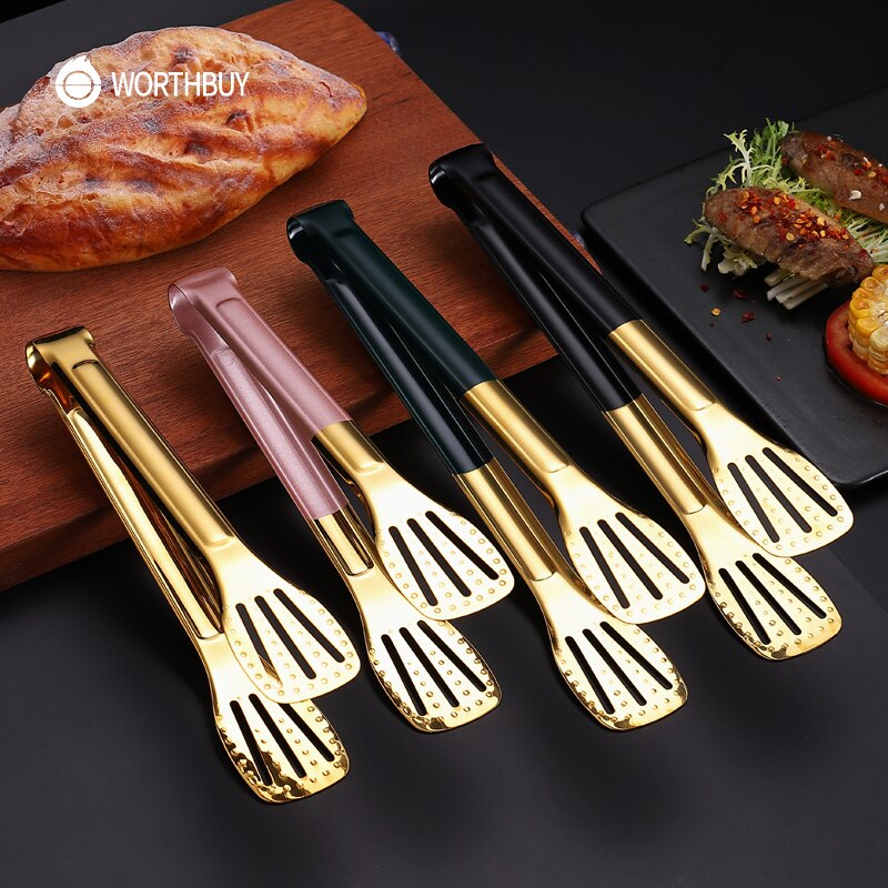 Stylish Stainless Steel Serving Tongs