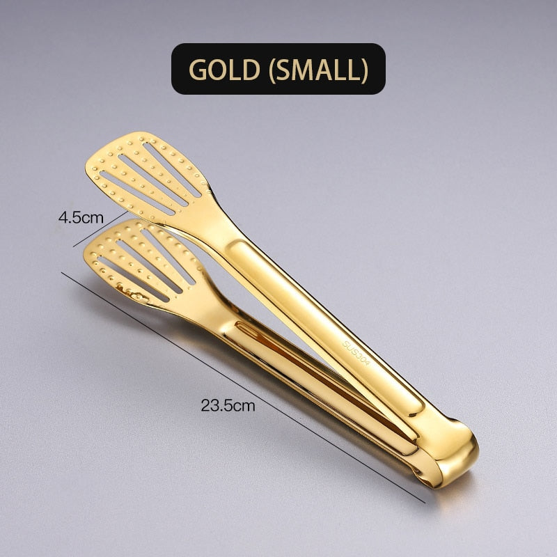 Stylish Stainless Steel Serving Tongs