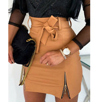Fashionable High Waist Mini Skirt