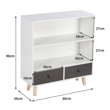 3-Tier Wooden Cabinet With Drawer