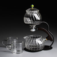 Heat-resistant glass tea set