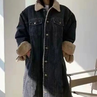 Padded Winter Warm Loose Denim Coat