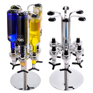 6 Bottle Rotating Liquor Dispenser