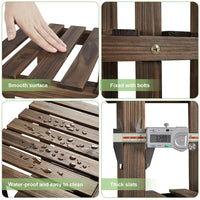 7-Tier Brown Fir Flower Stand