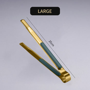 Gold Stainless Steel Serving Tongs