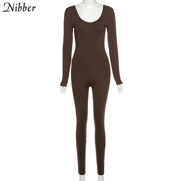 Nibber Basic Bodycon Jumpsuit