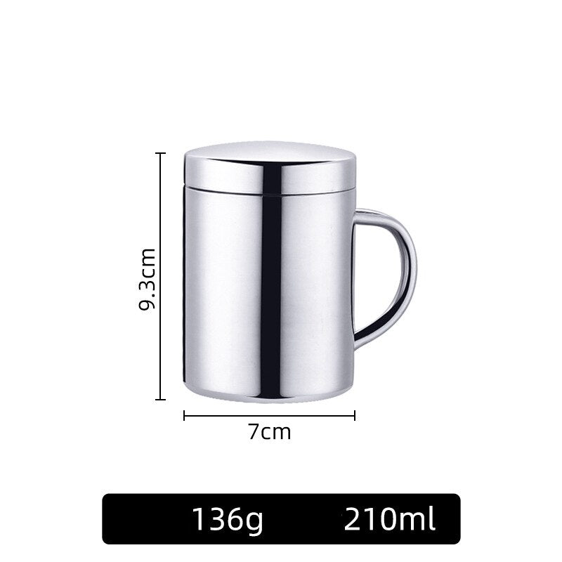 Luxury Double Wall Coffee Cup with Lid