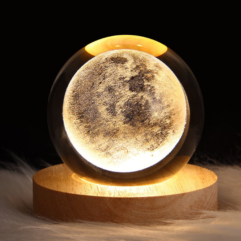 Glowing Galaxy Crystal Ball Night Lights