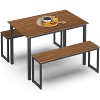 2 Benches 1 Table Dining Set