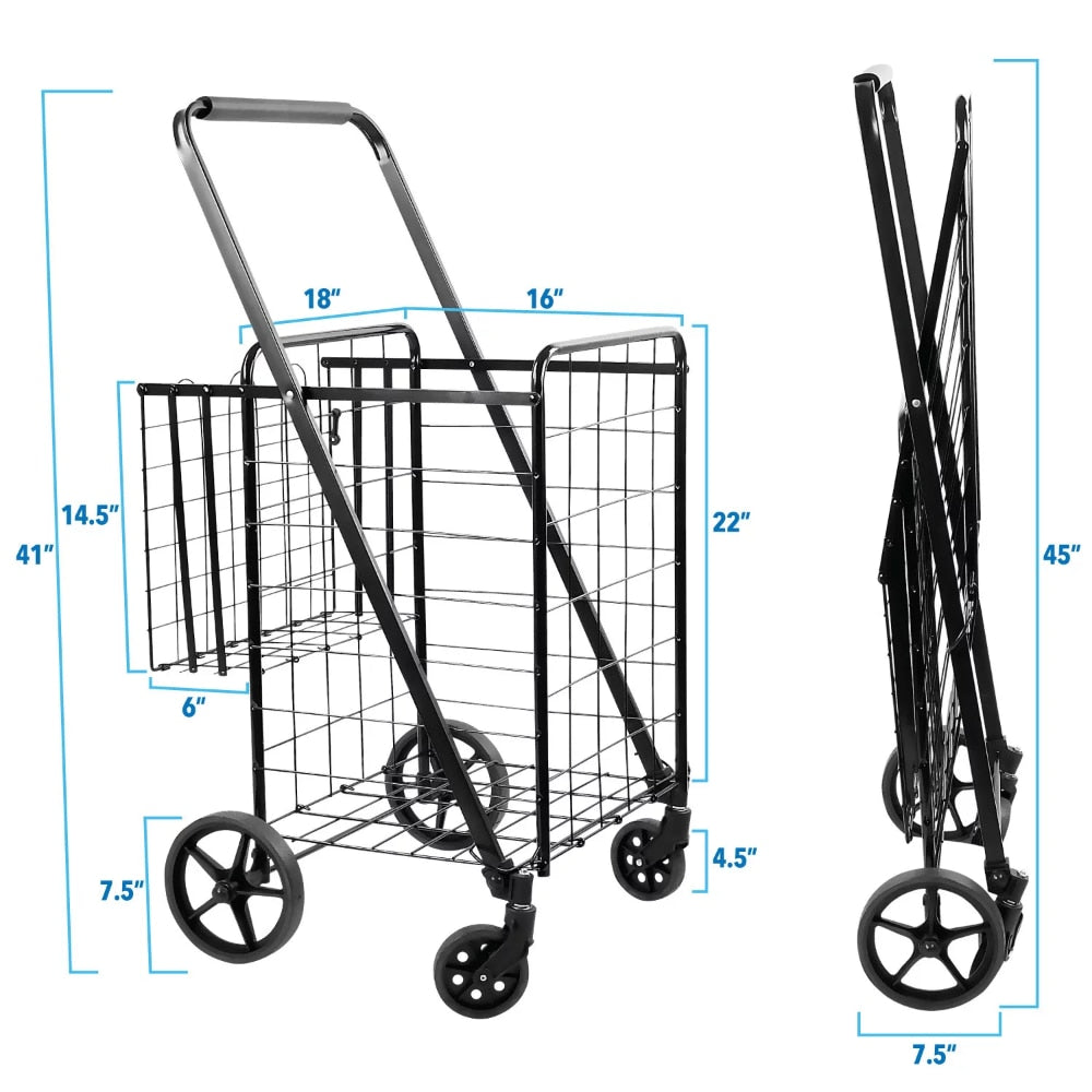 Rolling Utility Shopping Cart