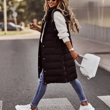 Elegant Sleeveless Winter Jacket