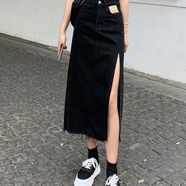 Streamgirl Maxi Denim Skirt