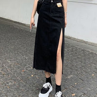 Streamgirl Maxi Denim Skirt