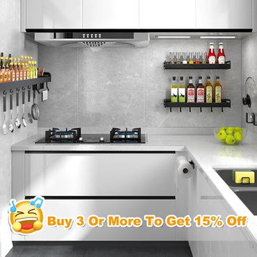 Wall-mounted Kitchen Spice Storage Rack