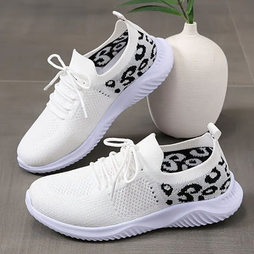 Women Leopard Print Sports Shoes