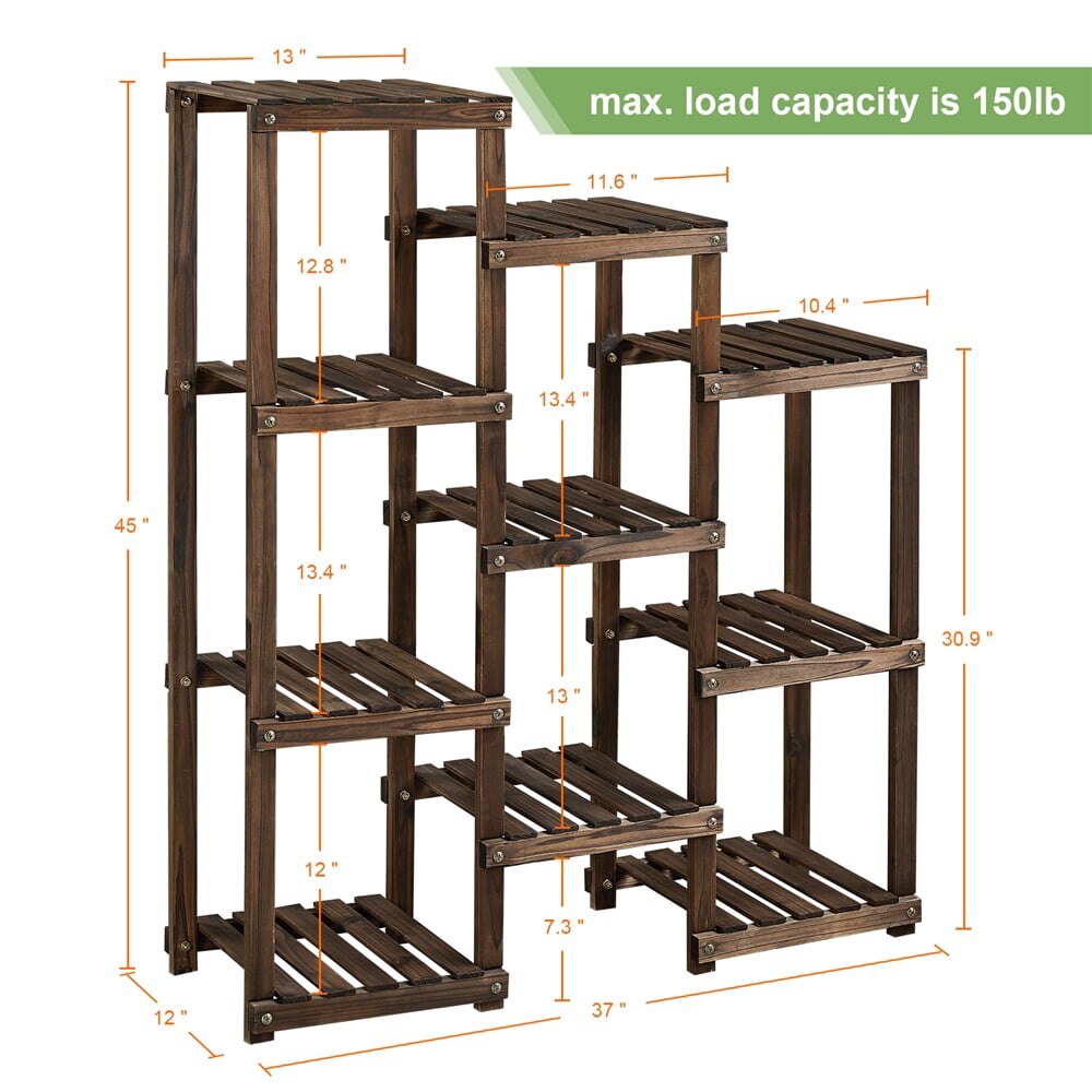 7-Tier Brown Fir Flower Stand