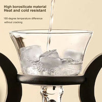 Heat-Resistant Magnetic Glass Tea Set