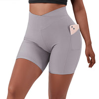 Crossover Workout Elastic Shorts