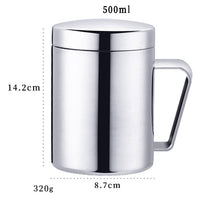 Luxury Double Wall Coffee Cup with Lid