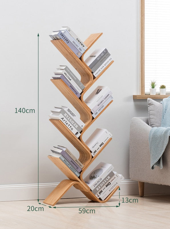 8 Tier Tree Bookshelf