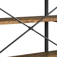 3-Tier Industrial Console Table for Living Room