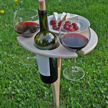 Foldable Outdoor Wine Holder