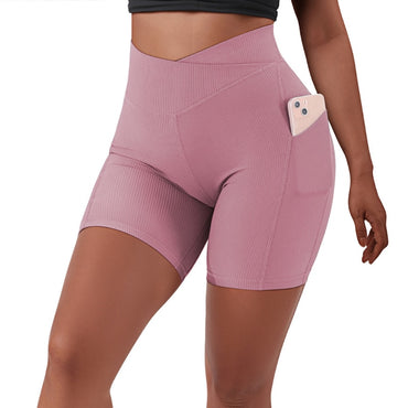 Crossover Workout Elastic Shorts