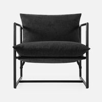 Metal Framed Sling Living Room Chair